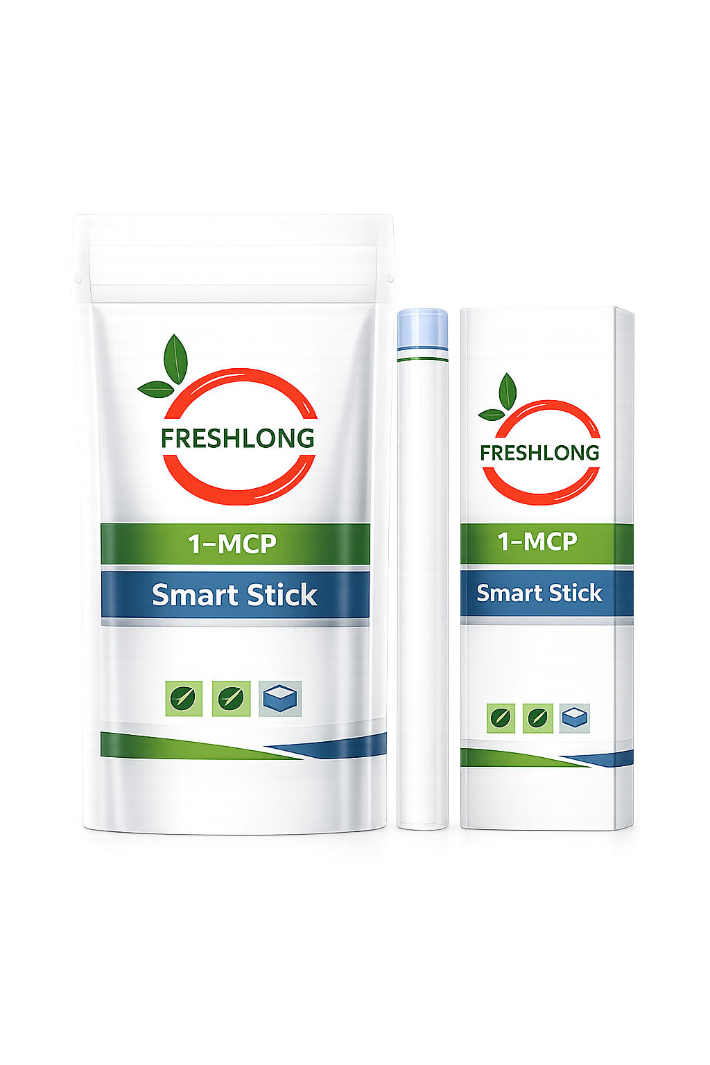 FRESHLONG 1-MCP Stick pouch, stick tube, and carton packaging
